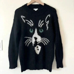 Bar lll Mohair Cat Crew Neck Size S